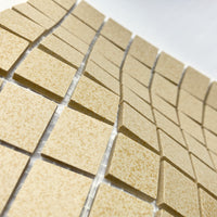 Winckelmans Jaune 202 Mouchetés – matta mosaikplattor, 20x20 mm på nät