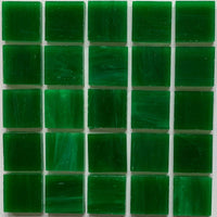 Verre Mosaique - glass mosaic -Glasmosaik-glasmozaïek-Glasmozaiek Tiffany Glacier 20mm Donkergroen - mosaicshop