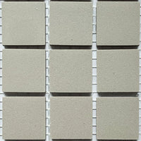 Winckelmans Gris Pale – matt 20x20 mm mosaic tiles on mesh
