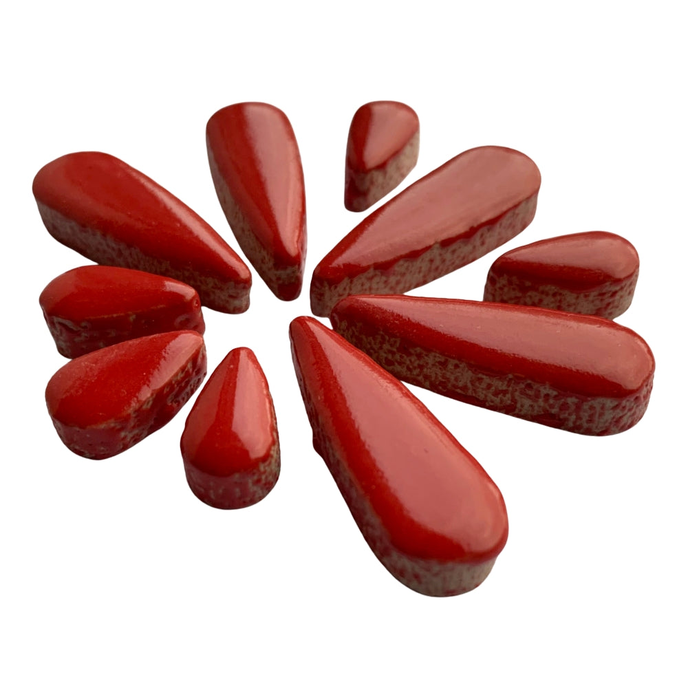 Mosaiksteinen Tropfen  Rot