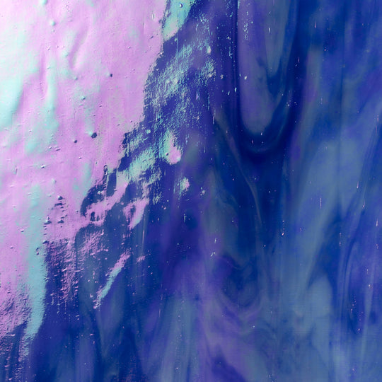 Glasplatte Amethystblau irisierend