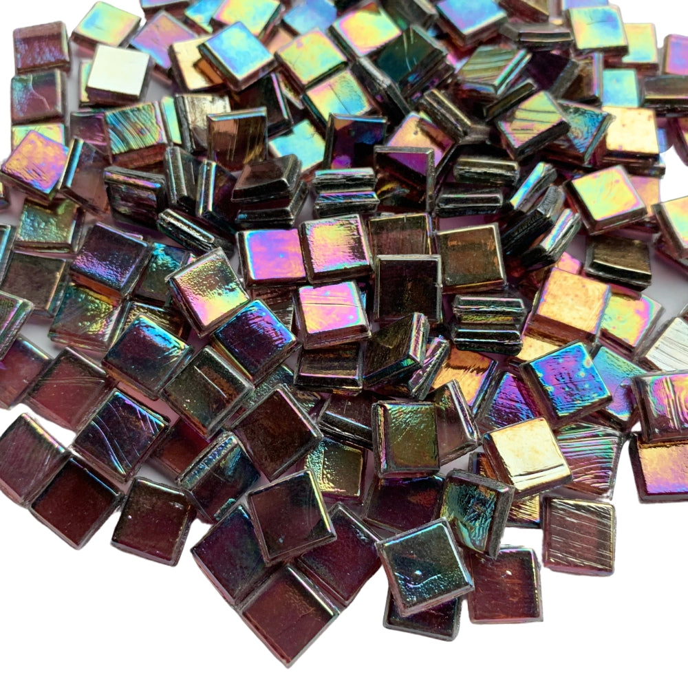 Glasmosaik Transparent 10mm Purpuriet