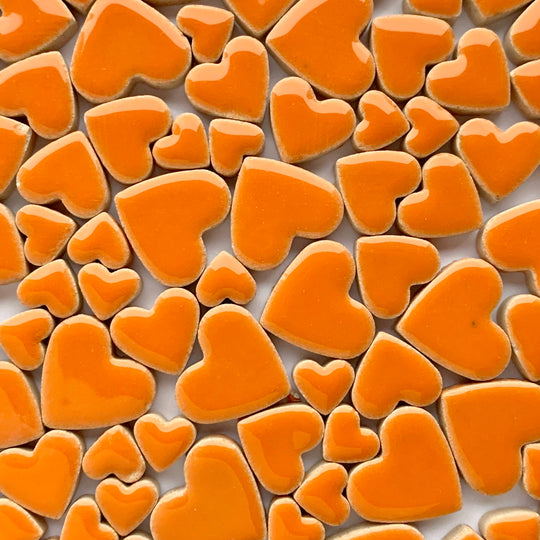 Vedhæng Hjerter Orange