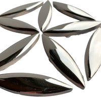 Mosaiksteinen Ellipse  Silber