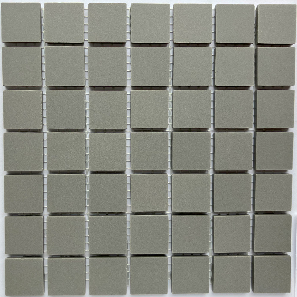 Winckelmans Ardoise – matte Mosaikfliesen im Format 20x20 mm auf Netz