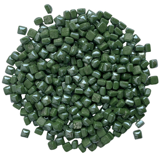 Mikrolasimosaiikki 4,8mm helmiäishohtoinen talvenvihreä