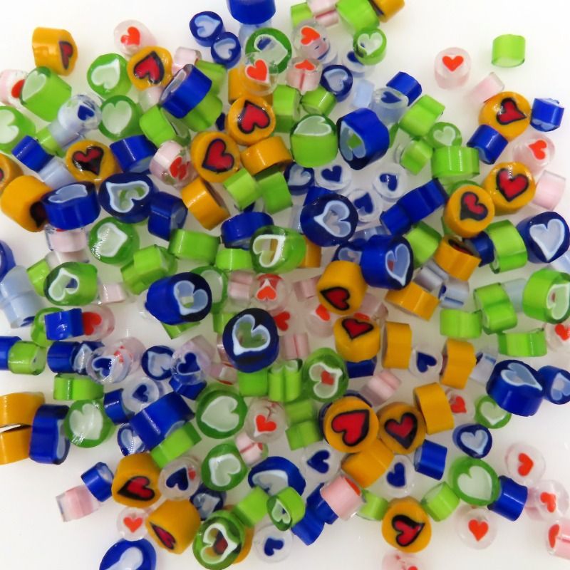Millefiori sydämet