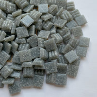 Glasmosaik 10 mm Mörkgrå