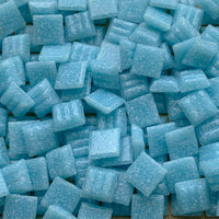 Glasmosaik 10 mm Cyan