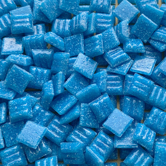 Glasmosaik 10 mm Dybhavsturkis (løs)