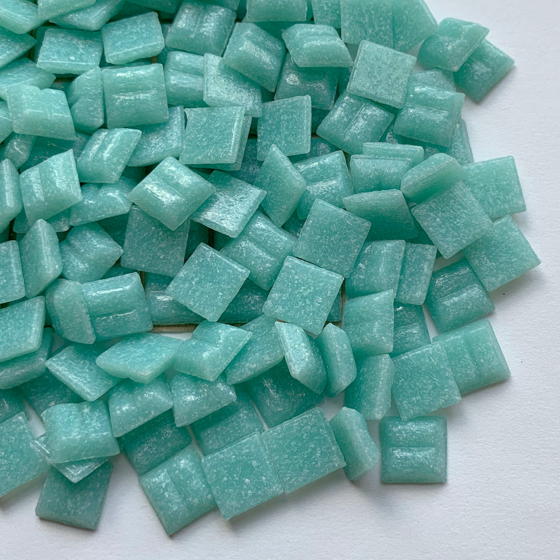 Glasmosaik 10 mm Caribisk Blå