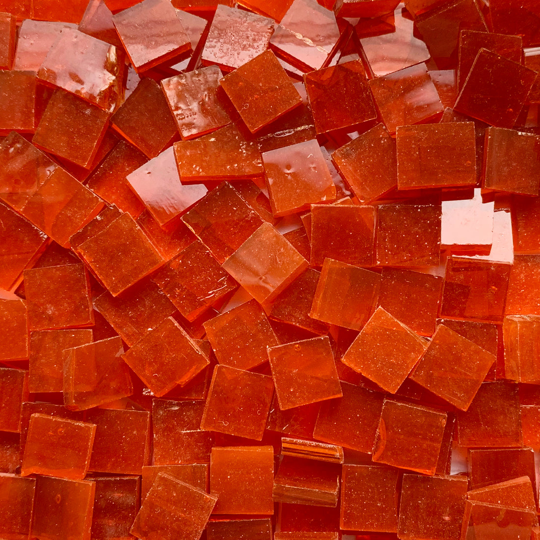Glasmosaik Tiffany Glacier 10mm Orange
