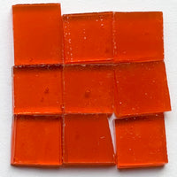 Detalj av Tiffany Glacier Orange med nio glasbitar