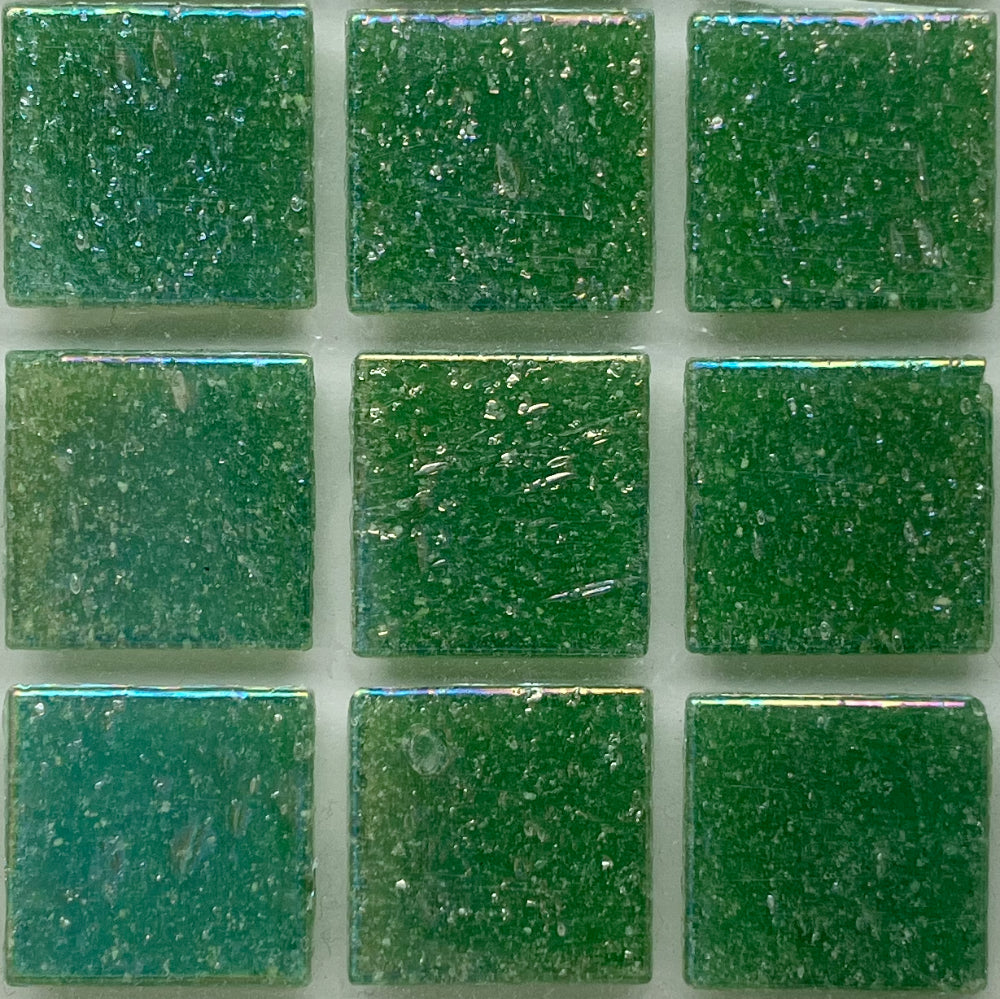 Glasmosaik Irisierend 20mm   Üppiges Grün