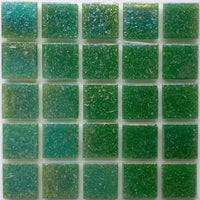Glasmosaik Irisierend 20mm   Üppiges Grün