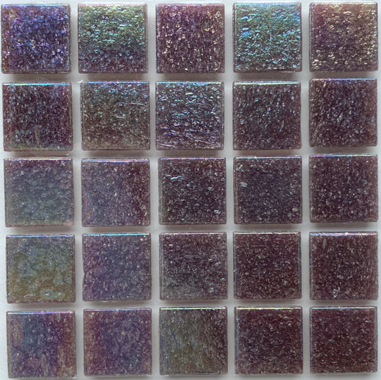 Iridescent Glass Mosaic 20mm  Mangosteen