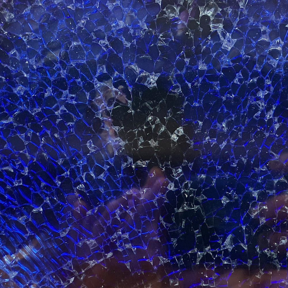 Safety Glas  Silvery Blue