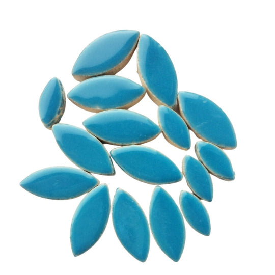 Mosaiksteinen Elipsenform  Blau