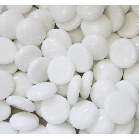 Glasdroppar 16-20mm Vit