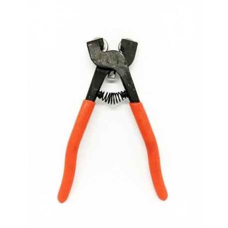 Nippers with fixed jaws and orange handles