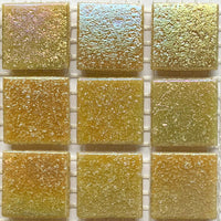 Verre Mosaique - glass mosaic -Glasmosaik-glasmozaïek-Glasmozaiek Iriserend 20mm Champagne - mosaicshop