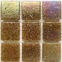 Irisoiva lasimosaiikki 20mm kahvi - mosaicshop