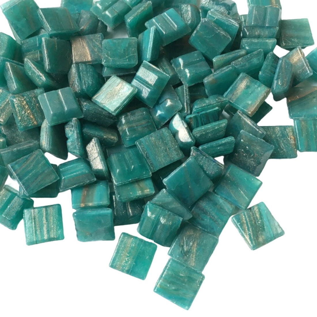 Verre Mosaique - glass mosaic -Glasmosaik-glasmozaïek-Glasmozaiek met Goud Dooradert 10mm Aventurijn - mosaicshop