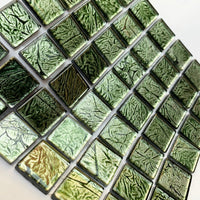 Verre Mosaique - glass mosaic -Glasmosaik-glasmozaïek-Glasmozaiek Spiegel 20mm Emeraude - mosaicshop