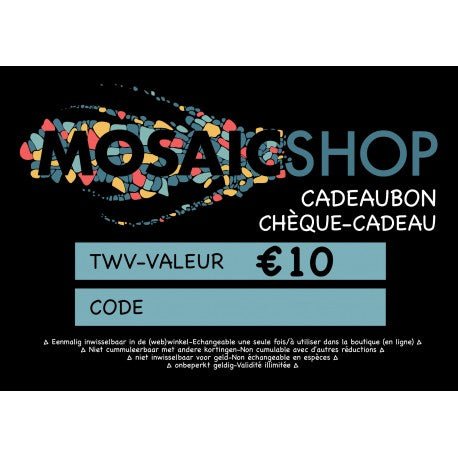 Gavekort 10 euro — Mosaicshop