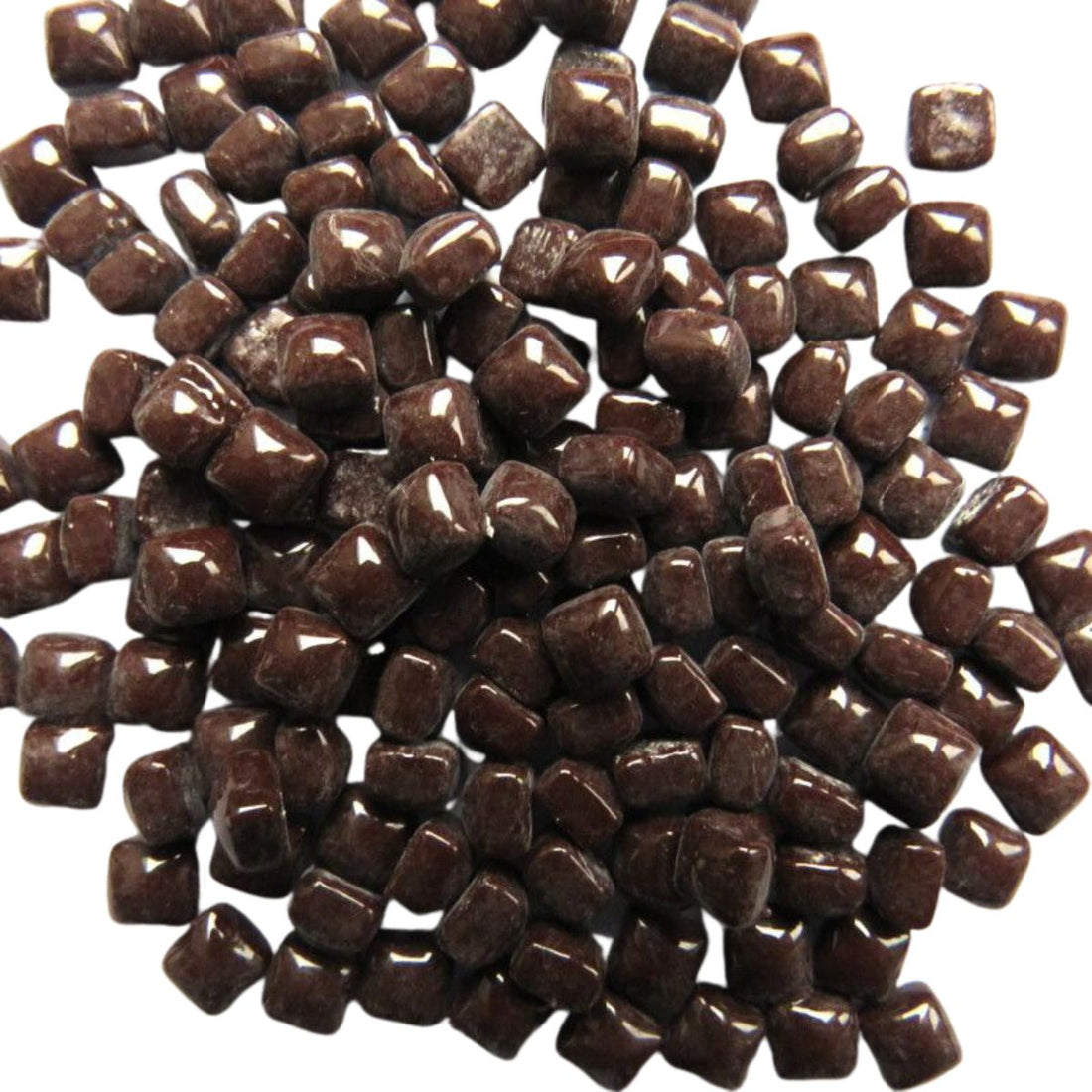 Verre Mosaique - glass mosaic -Glasmosaik-glasmozaïek-Micro Glasmozaiek 4,8mm Donkere Chocolade - mosaicshop