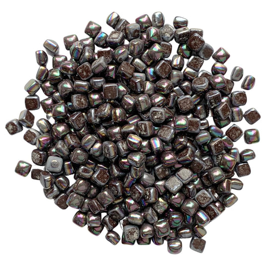 Mikrolasimosaiikki 4,8mm helmiäishohtoinen tumma suklaa