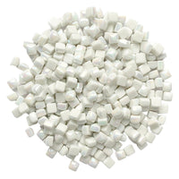 Mikrolasimosaiikki 4,8mm helmiäishohtoinen valkoinen - mosaicshop