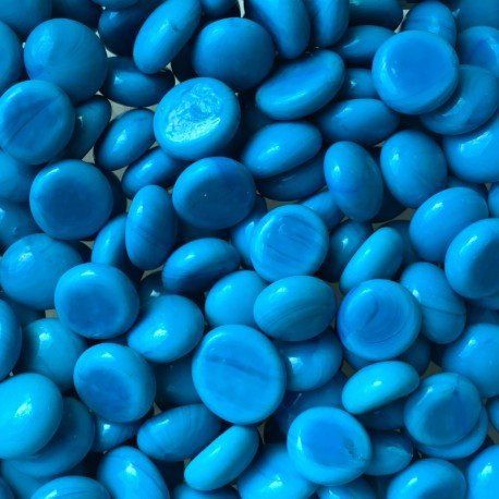Lasimosaiikki – Minilasipisarat 9-13mm turkoosi - mosaicshop