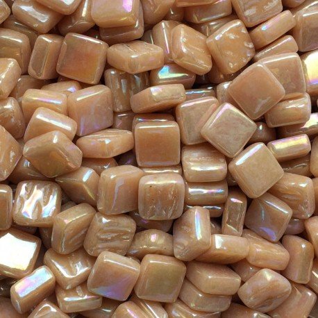 Helmiäishohtoinen Ottoman 8mm toffee