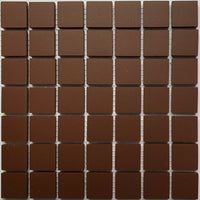 Winckelmans Brun – matte mosaikfliser på 20x20 mm på net