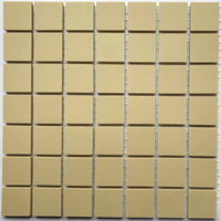 Winckelmans Ivoire – matte Mosaikfliesen im Format 20x20 mm auf Netz