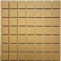 Winckelmans Jaune – matt 20x20 mm mosaic tiles on mesh