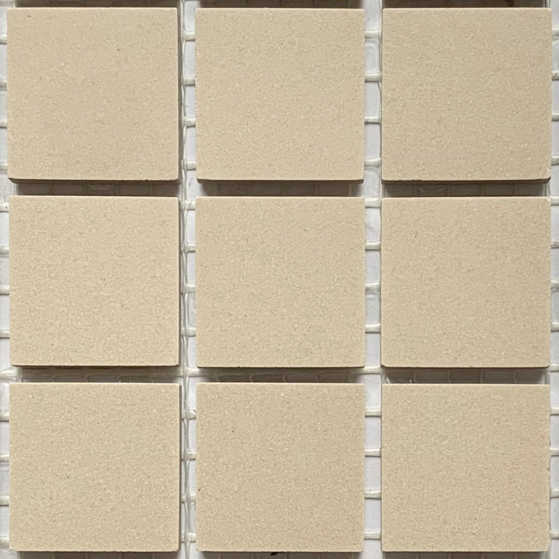 Winckelmans Linen – matt 20x20 mm mosaic tiles on mesh