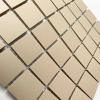 Winckelmans Linen – matt 20x20 mm mosaic tiles on mesh