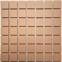 Winckelmans Vieux Rose – matte Mosaikfliesen im Format 20x20 mm auf Netz